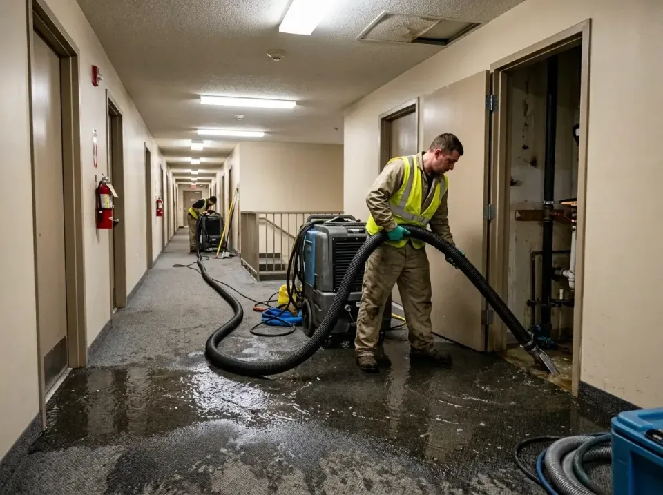multi-unit-apartment-hallway-f-005 — frequently asked questions, Emergency Burst Pipe Water Extraction & Removal in Locust G…